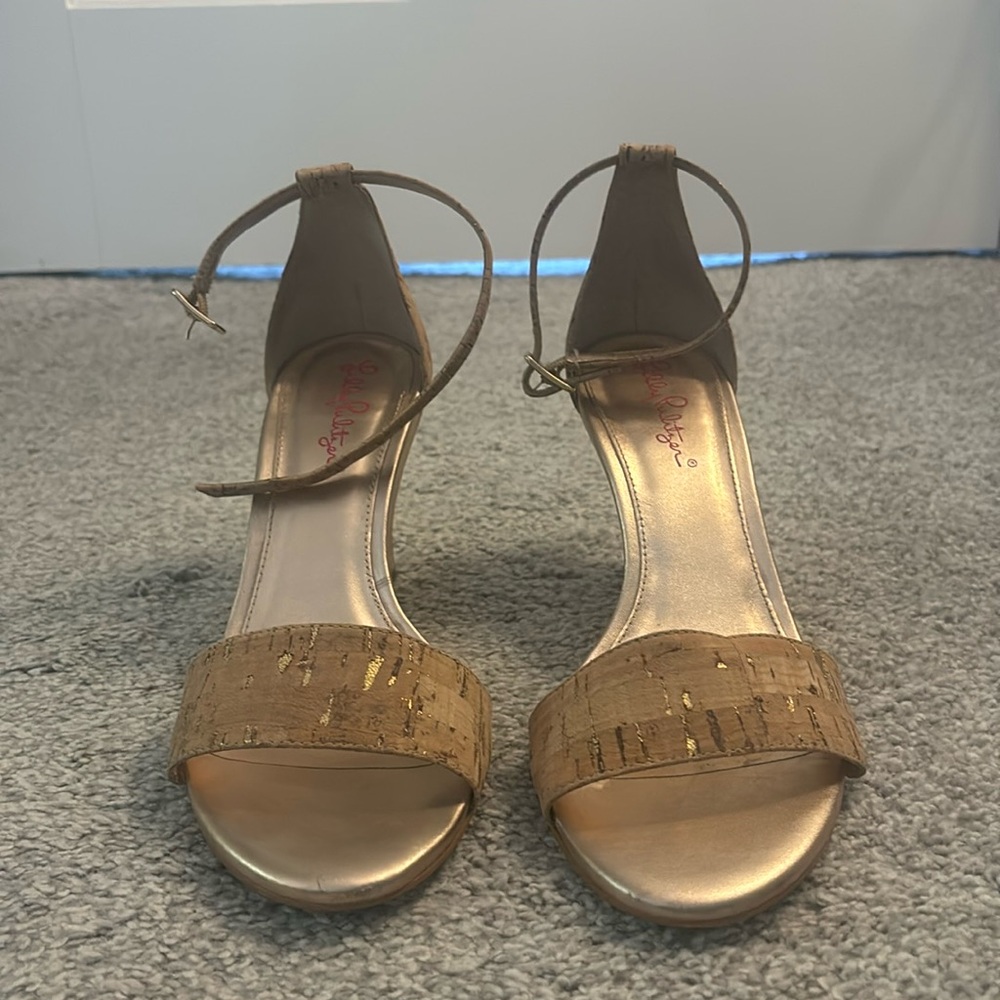 Lilly Pulitzer cork wedge